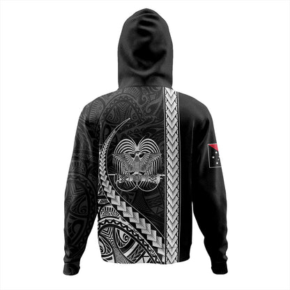 Papua New Guinea Hoodie Tribal Melanesian Coat Of Arms