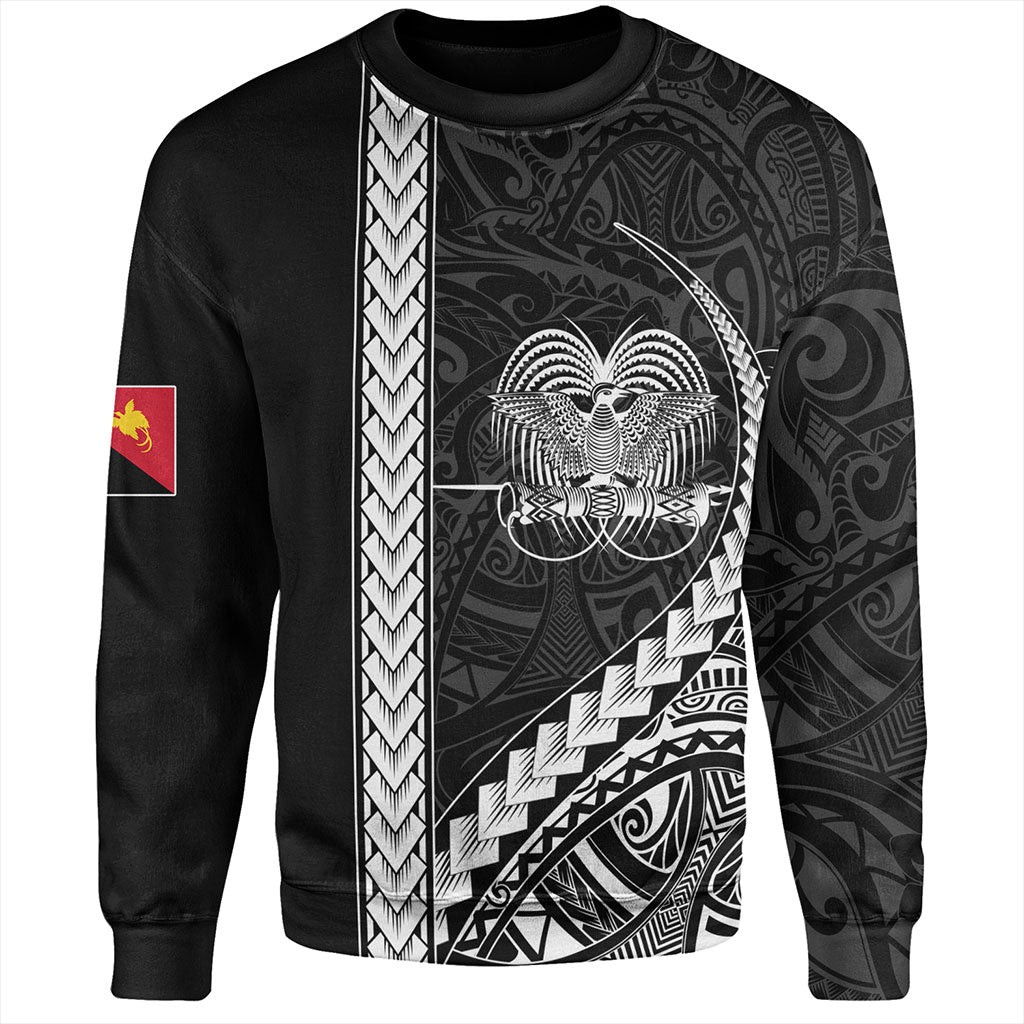 Papua New Guinea Sweatshirt Tribal Melanesian Coat Of Arms