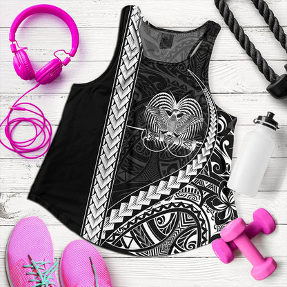 Papua New Guinea Women Tank Tribal Melanesian Coat Of Arms