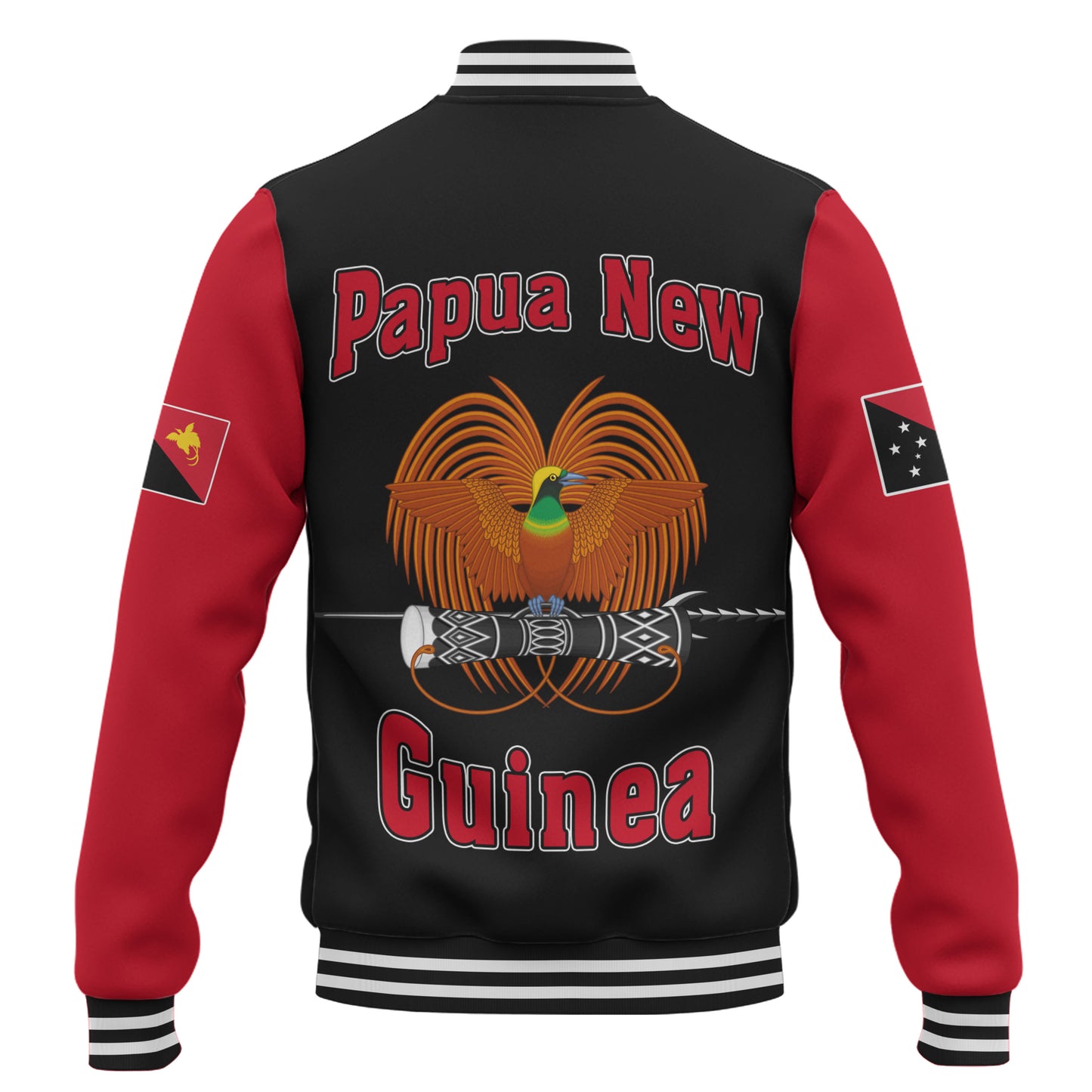 Papua New Guinea Baseball Jacket Letters Style