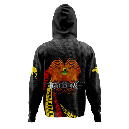 Papua New Guinea Hoodie Tribal Wave Pattern