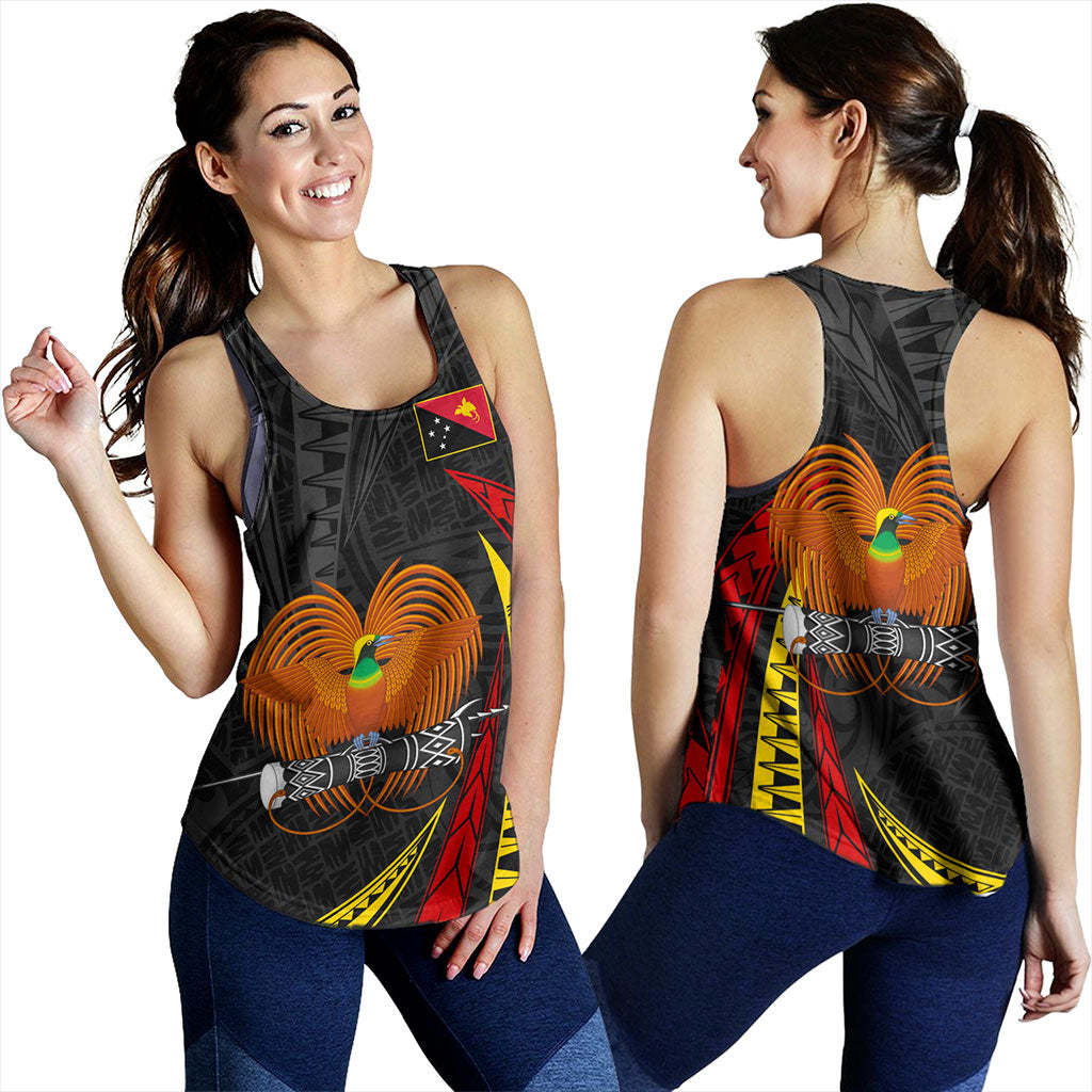 Papua New Guinea Women Tank Tribal Wave Pattern