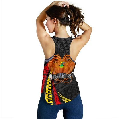 Papua New Guinea Women Tank Tribal Wave Pattern