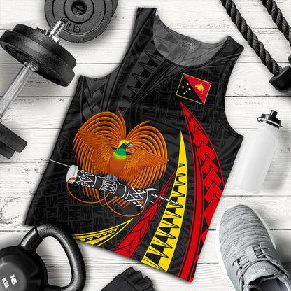 Papua New Guinea Tank Top Tribal Wave Pattern