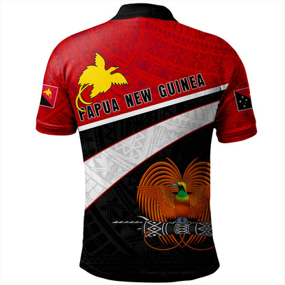 Papua New Guinea Polo Shirt Melanesia Curve Style