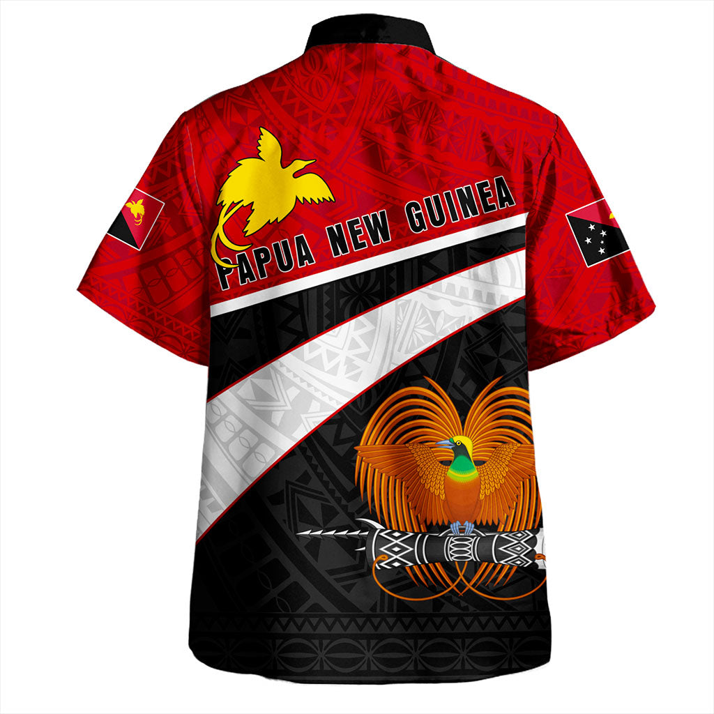 Papua New Guinea Hawaiian Shirt Flag Grunge Style