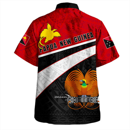 Papua New Guinea Hawaiian Shirt Flag Grunge Style