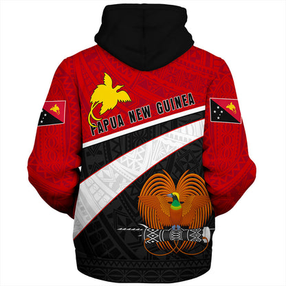 Papua New Guinea Sherpa Hoodie Melanesia Curve Style