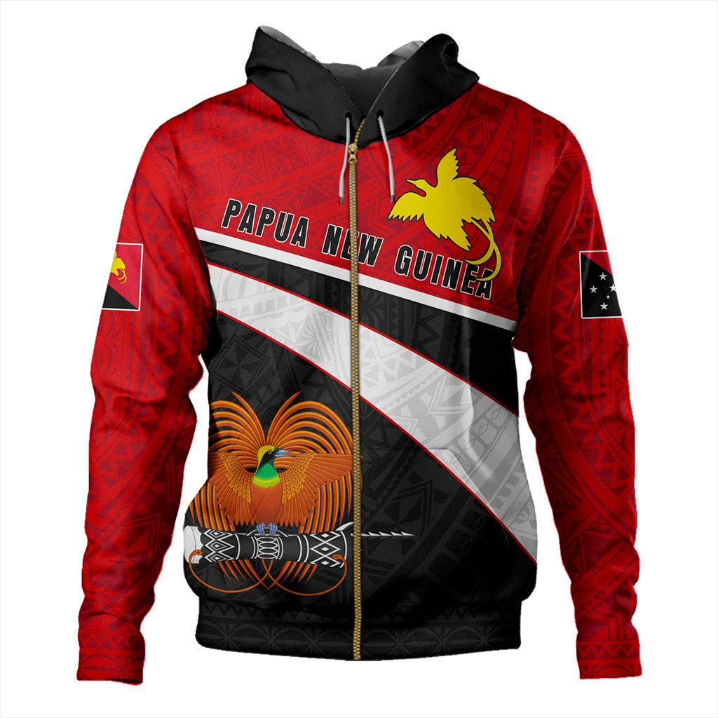 Papua New Guinea Hoodie Melanesia Curve Style