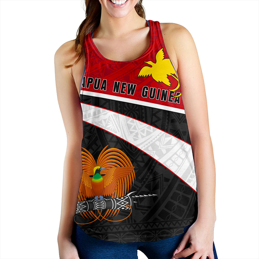 Papua New Guinea Women Tank Melanesia Curve Style