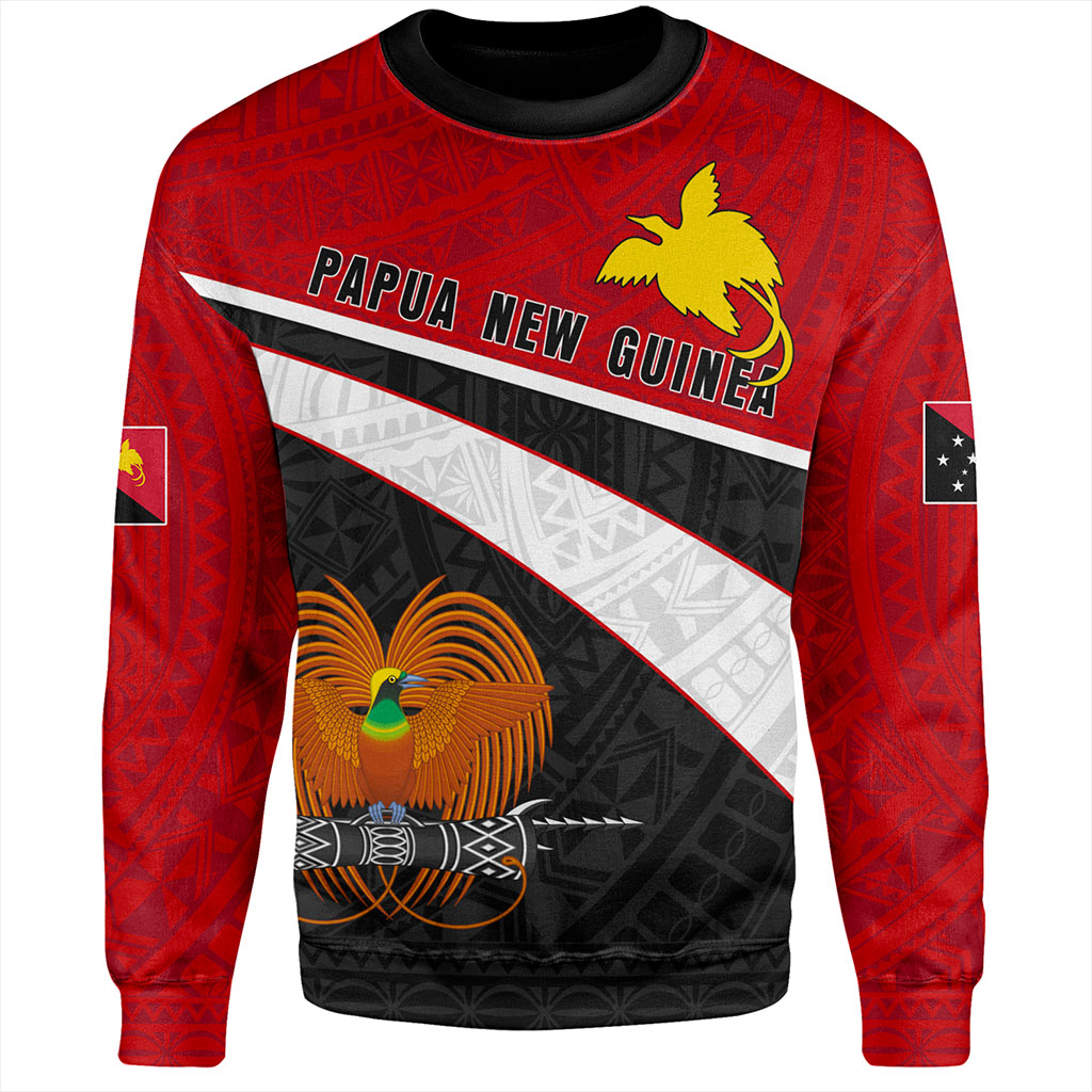 Papua New Guinea Sweatshirt Melanesia Curve Style