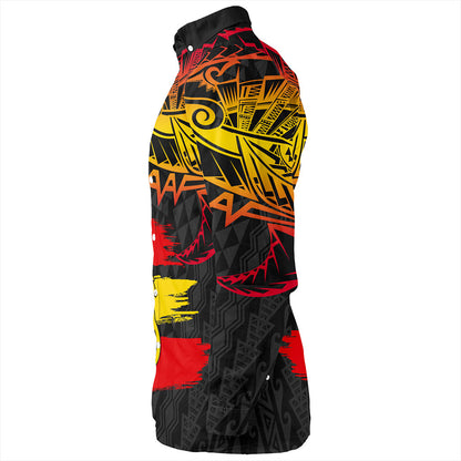 Papua New Guinea Long Sleeve Shirt Flag Grunge Style