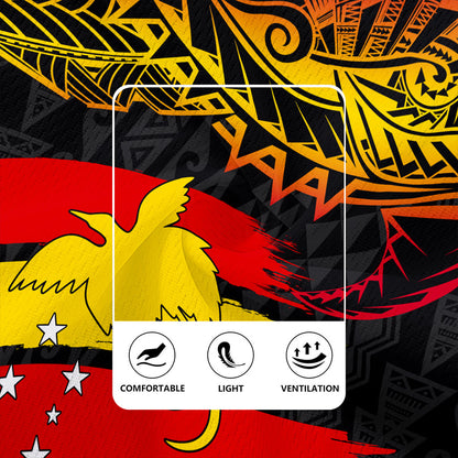 Papua New Guinea Rugby Jersey Flag Grunge Style