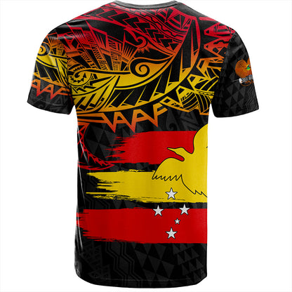 Papua New Guinea T-Shirt Flag Grunge Style