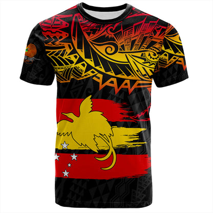 Papua New Guinea T-Shirt Flag Grunge Style