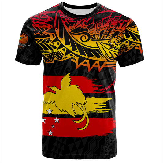 Papua New Guinea T-Shirt Flag Grunge Style