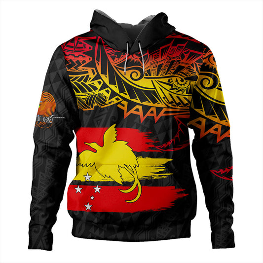 Papua New Guinea Hoodie Flag Grunge Style