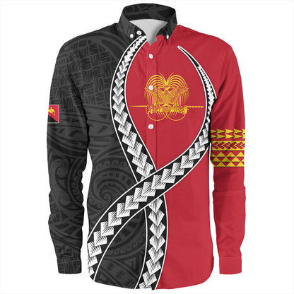 Papua New Guinea Long Sleeve Shirt Tribal Polynesian In My Heart