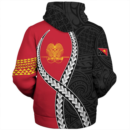 Papua New Guinea Sherpa Hoodie Tribal Polynesian In My Heart