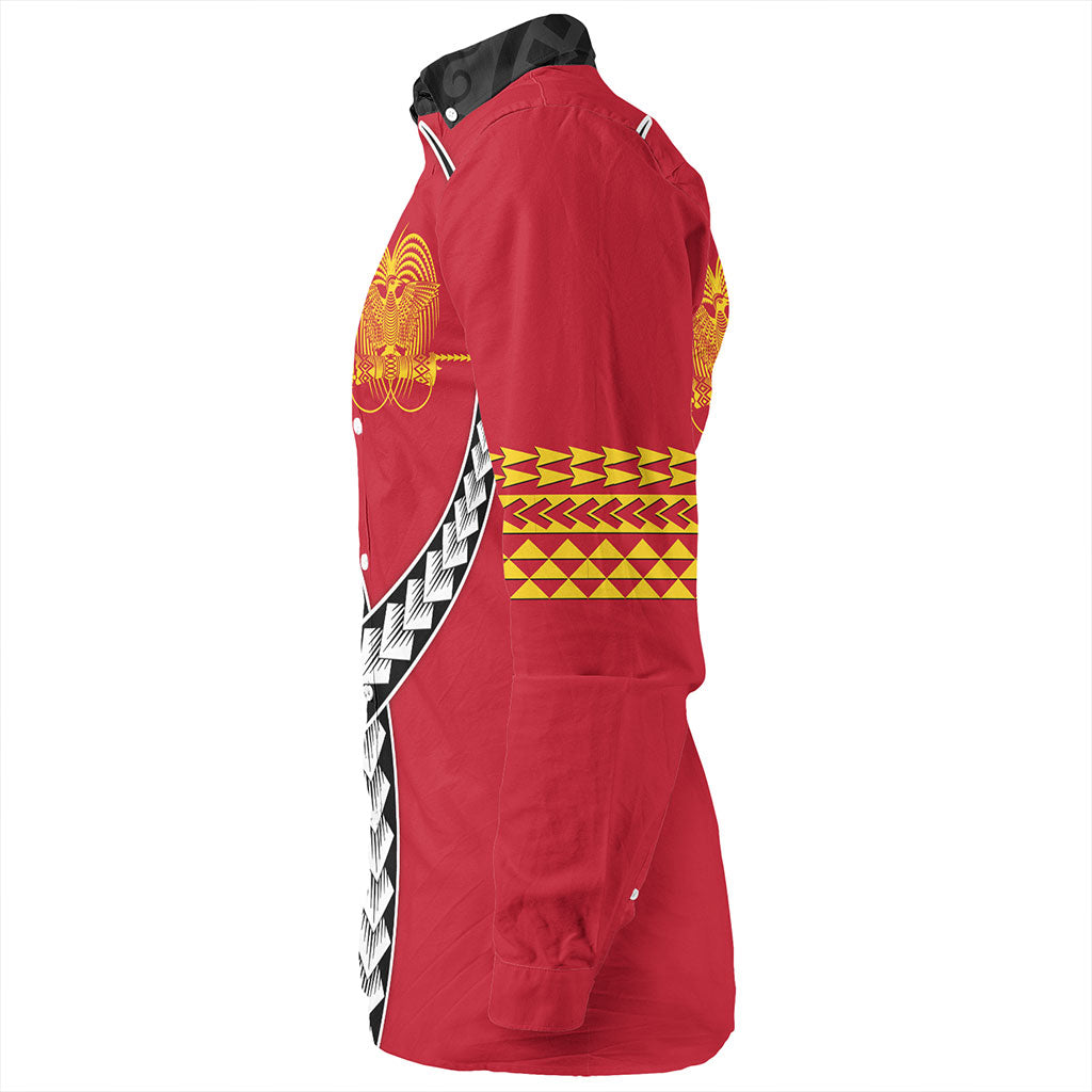 Papua New Guinea Long Sleeve Shirt Tribal Polynesian In My Heart