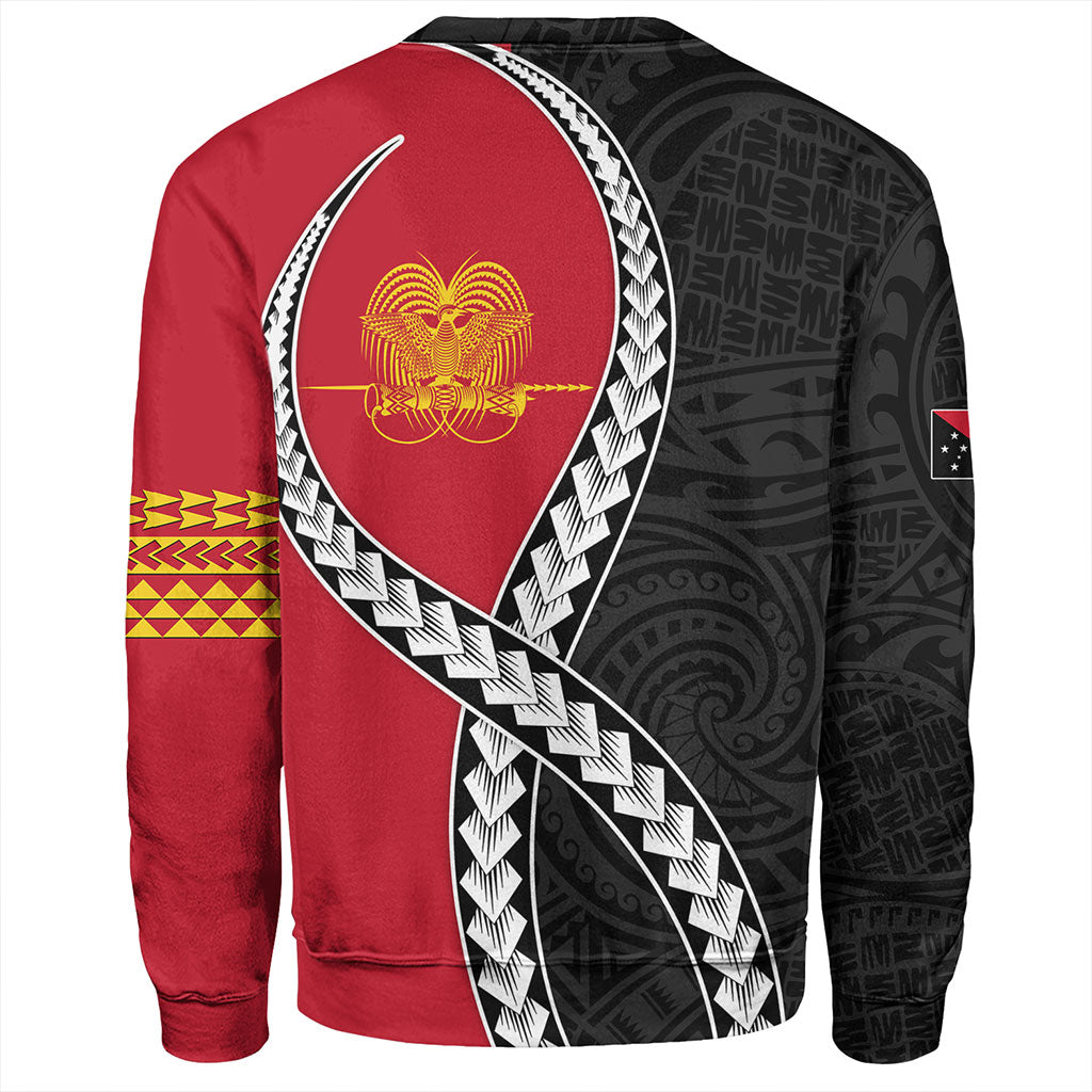 Papua New Guinea Sweatshirt Tribal Polynesian In My Heart
