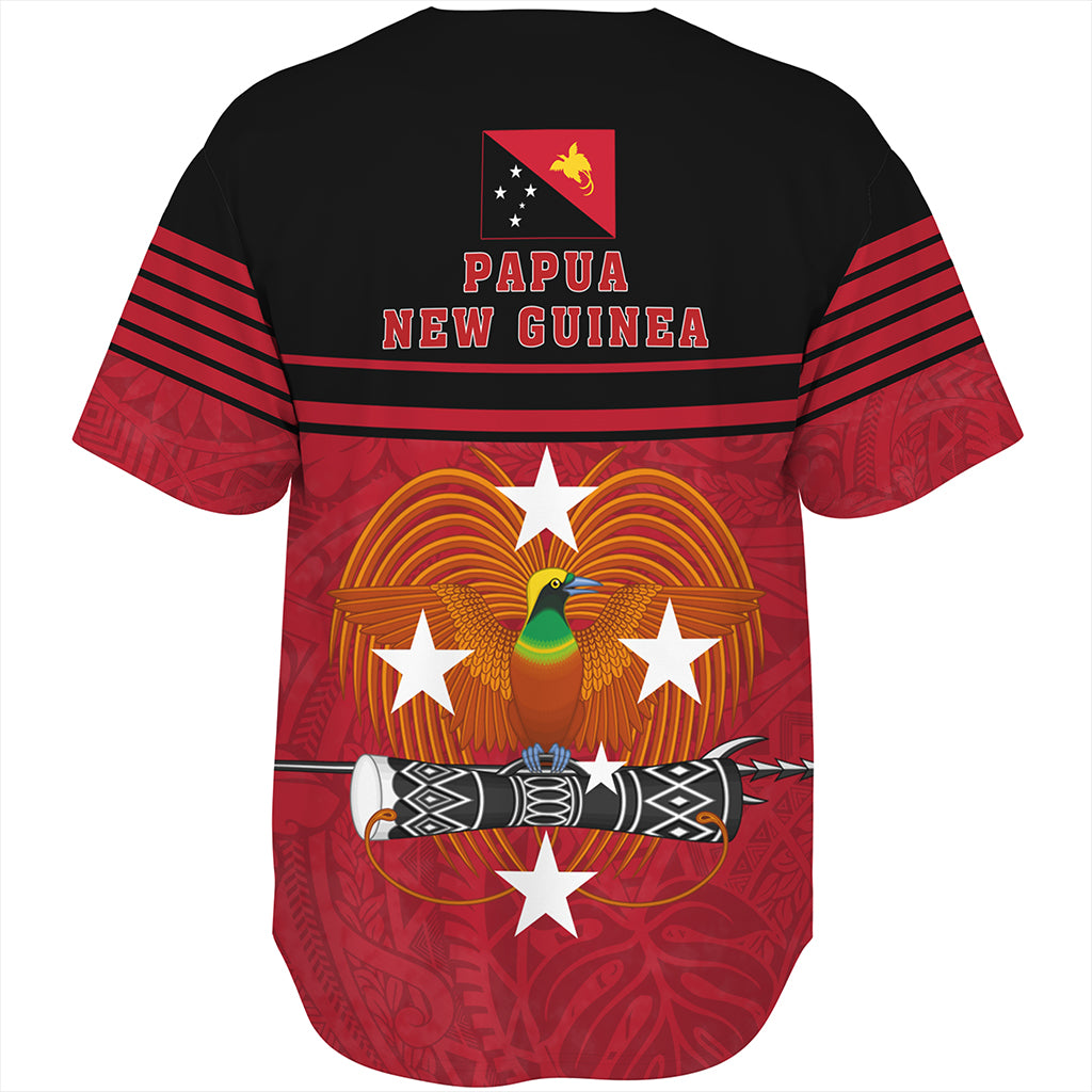 Papua New Guinea Baseball Shirt Our Land Our People Our Culture