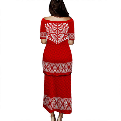 Tonga Puletasi Pattern Ngatu By Tonga Islands Style