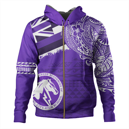 Hawaii Hoodie Pearl City High School With Crest Style