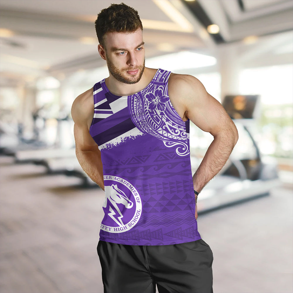 Hawaii Tank Top Pearl City High School With Crest Style