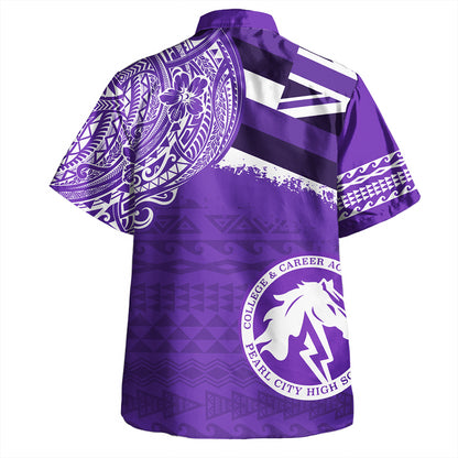 Hawaii Hawaiian Shirt Pearl City High School With Crest Style