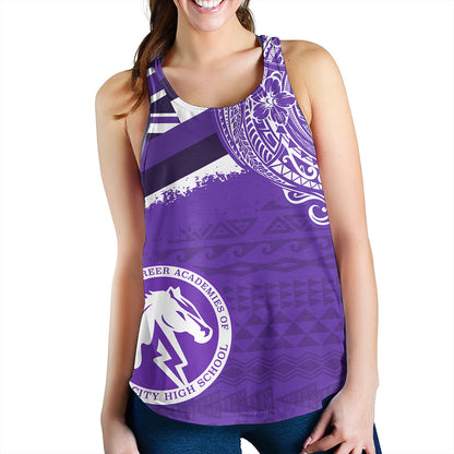Hawaii Women Tank Pearl City High School With Crest Style