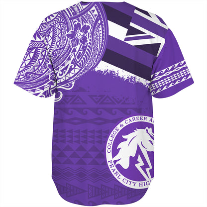 Hawaii Baseball Shirt Pearl City High School With Crest Style