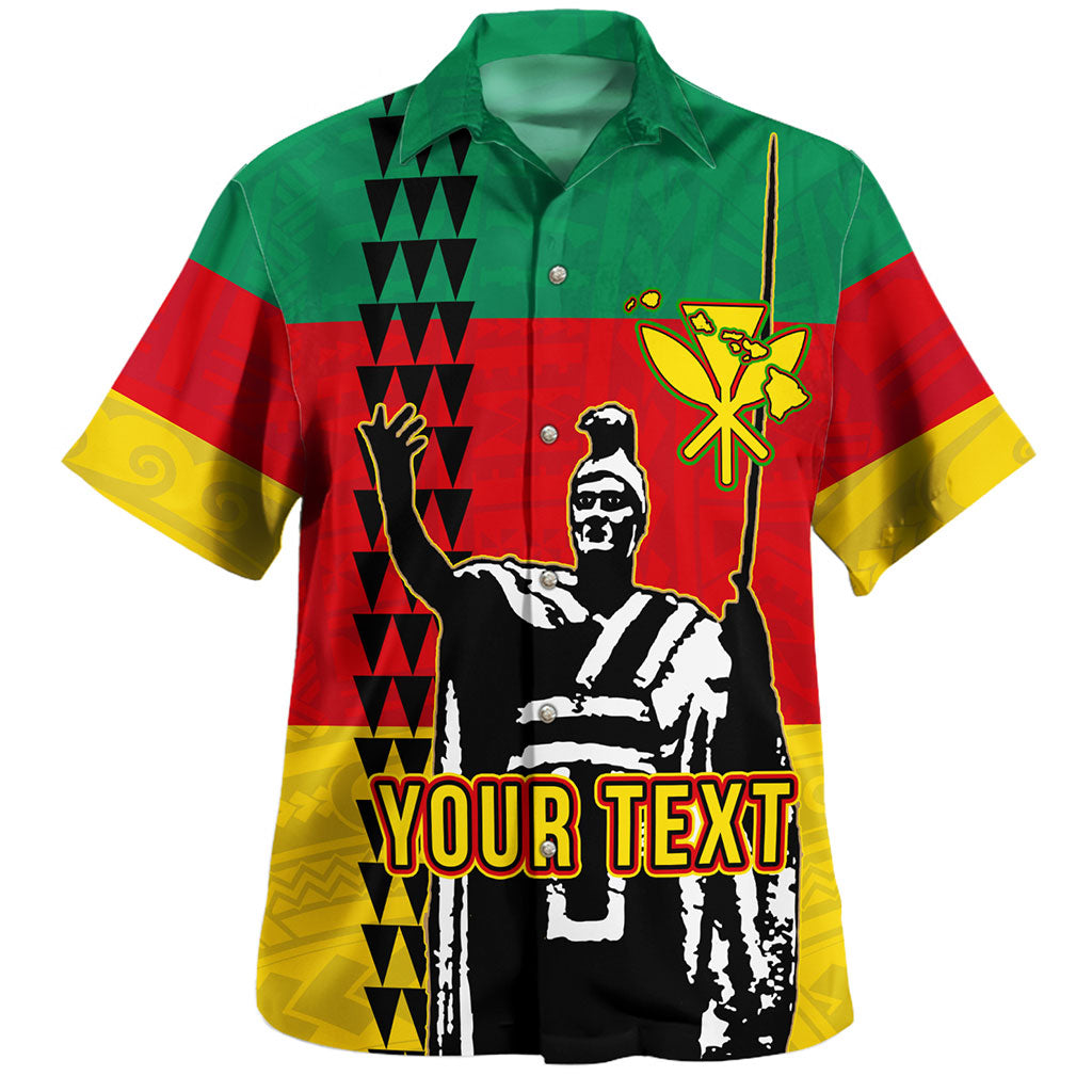 Hawaii Hawaiian Shirt Custom Kanaka King Flag