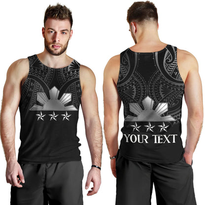 Philippines Filipinos Custom Personalised Tank Top Black Sun And Stars Tribal Tatau Design