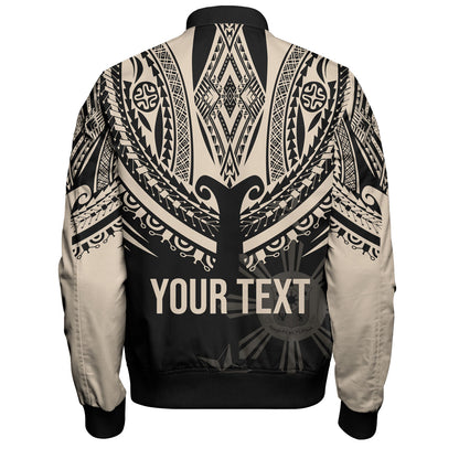 Philippines Filipinos Custom Personalised Bomber Jacket Filipinos Coat Of Arms Tribal Tattoo Style