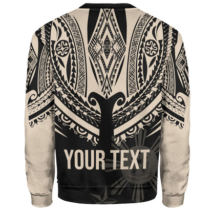 Philippines Filipinos Custom Personalised Sweatshirt Filipinos Coat Of Arms Tribal Tattoo Style