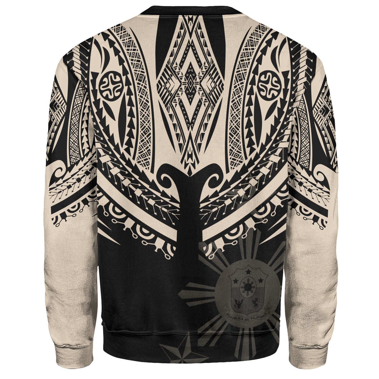 Philippines Filipinos Custom Personalised Sweatshirt Filipinos Coat Of Arms Tribal Tattoo Style