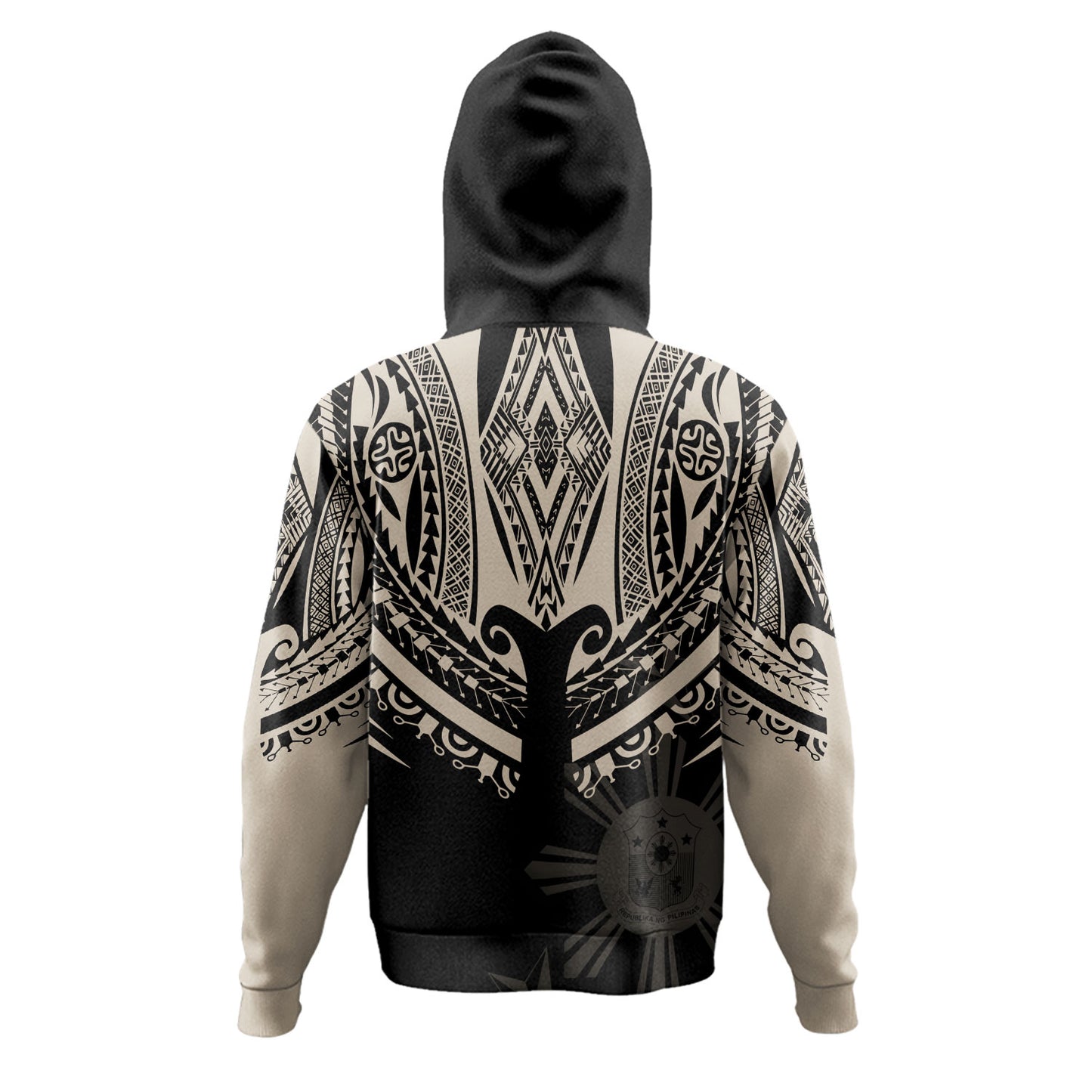 Philippines Filipinos Custom Personalised Hoodie Filipinos Coat Of Arms Tribal Tattoo Style