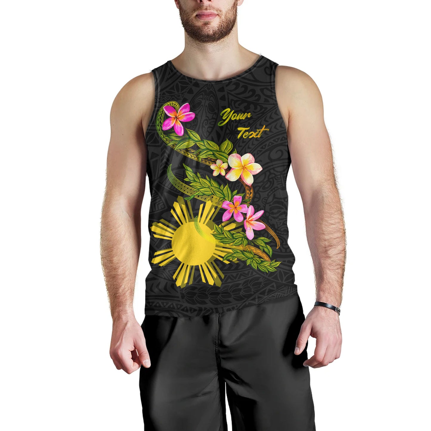 Philippines Filipinos Tank Top Custom Plumeria Tribal
