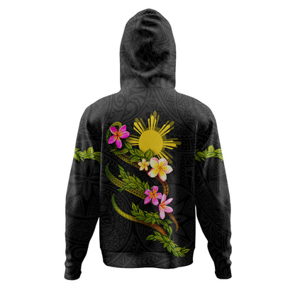Philippines Filipinos Hoodie Custom Plumeria Tribal