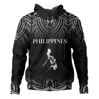 Philippines Filipinos Custom Personalised Hoodie Filipino Black Fog Style