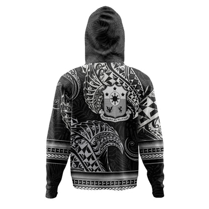 Philippines Filipinos Hoodie Filipino Coat Of Arms With Leaves and Tribal Patterns