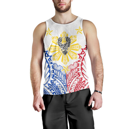 Philippines Filipinos Custom Personalised Tank Top Filipino Sun with Eagle Style