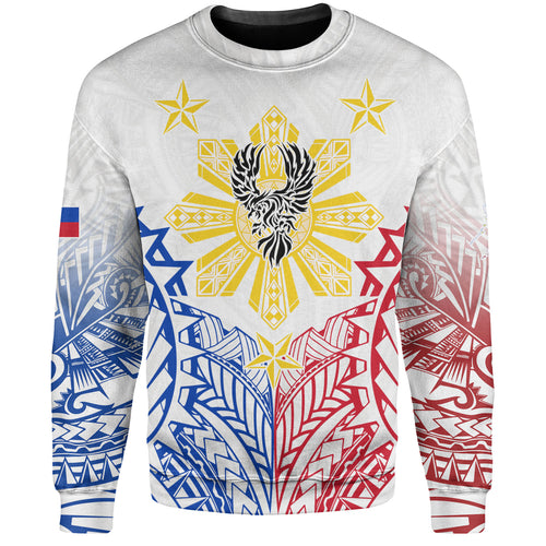 Philippines Filipinos Custom Personalised Sweatshirt Filipino Sun with Eagle Style