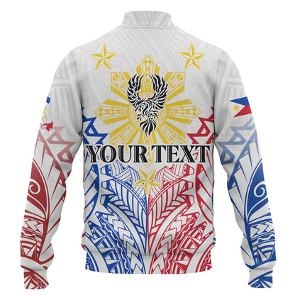 Philippines Filipinos Custom Personalised Baseball Jacket Filipino Sun with Eagle Style