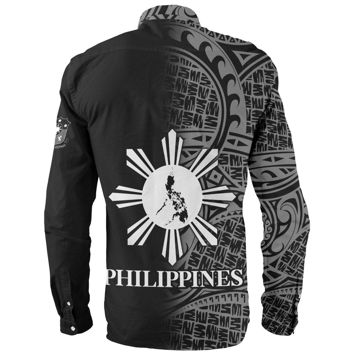Philippines Filipinos Custom Personalised Long Sleeve Shirt Filipinos Sun And Map Half Style
