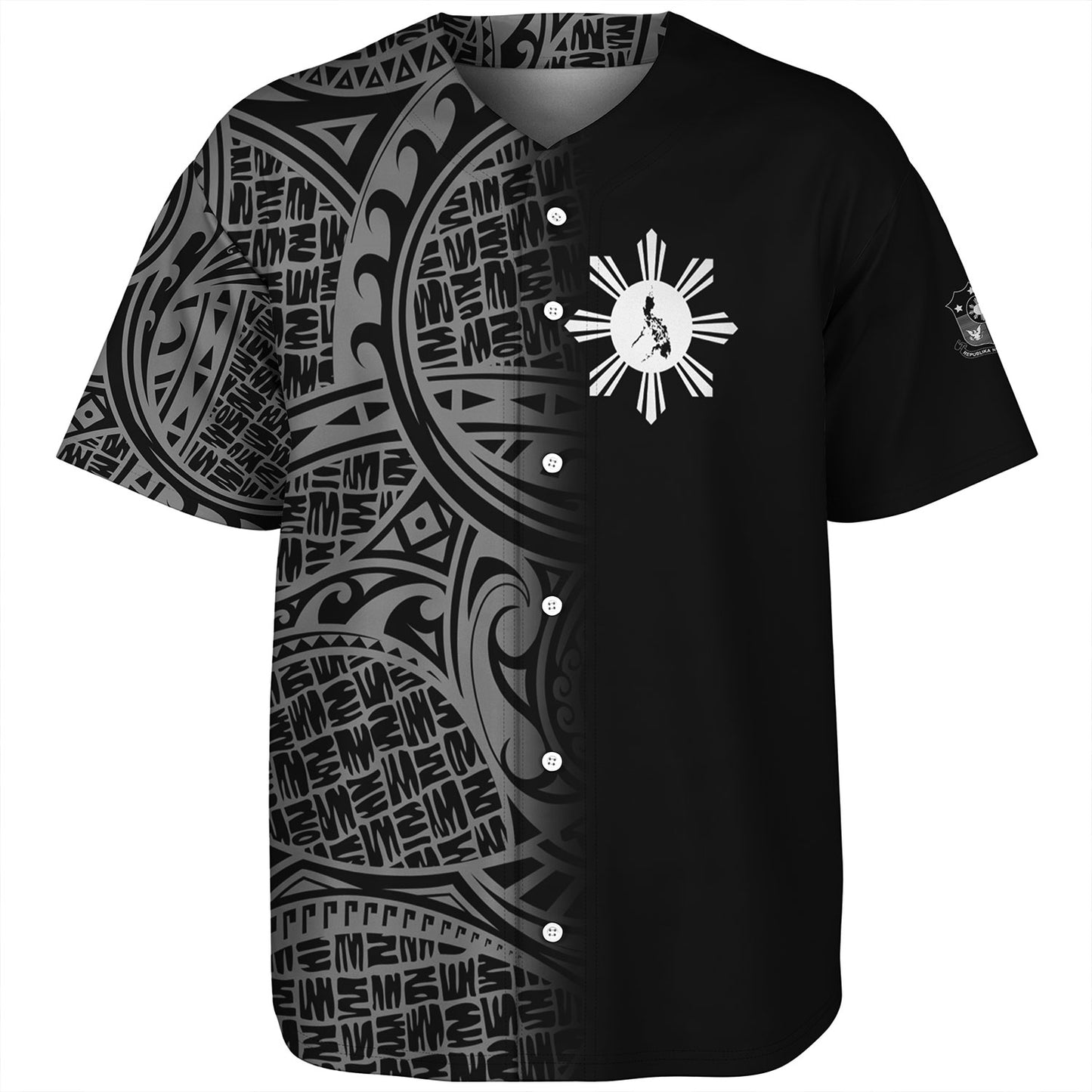 Philippines Filipinos Custom Personalised Baseball Shirt Filipinos Sun And Map Half Style