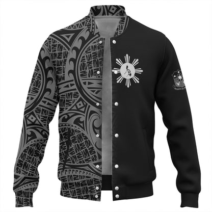 Philippines Filipinos Custom Personalised Baseball Jacket Filipinos Sun And Map Half Style