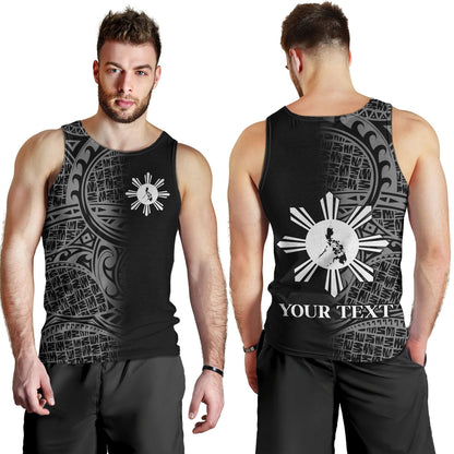Philippines Filipinos Custom Personalised Tank Top Filipinos Sun And Map Half Style