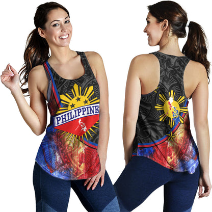 Philippines Filipinos Women Tank Filipinos Sun Grunge Background Style